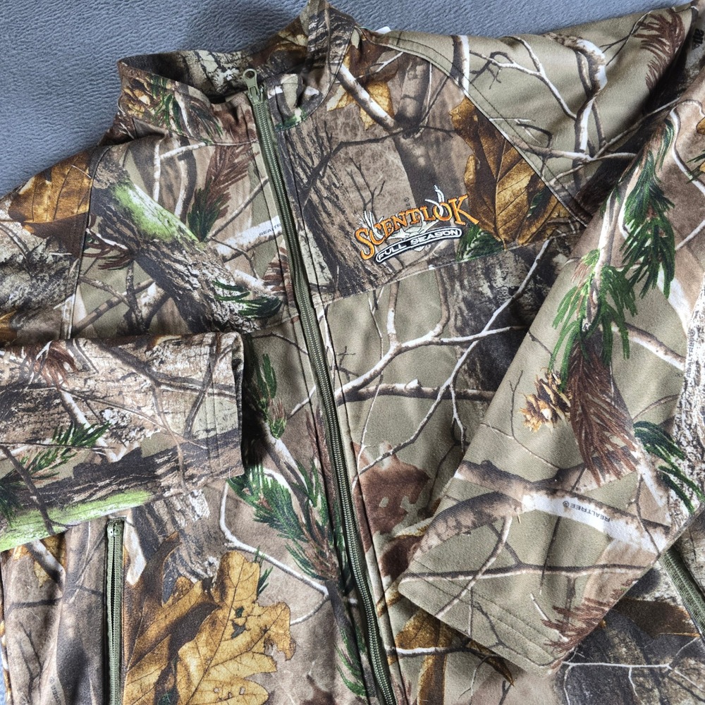 ScentLok Full Season Realtree AP Camo Jacket Mens Large Fleece Lined 03010